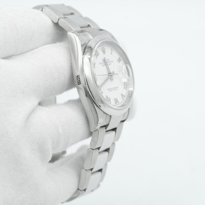 Rolex Datejust 36mm 126200 White Roman Dial Domed Bezel