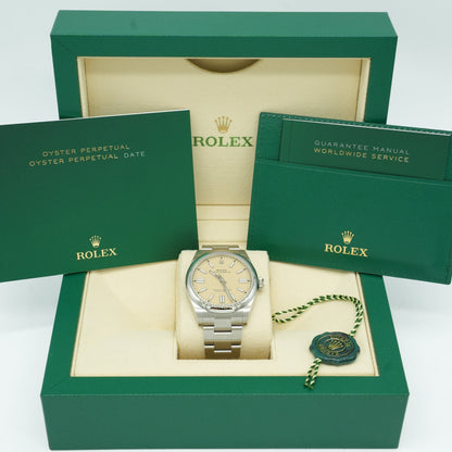 Rolex Oyster Perpetual 41mm 134300 Steel Beige Dial