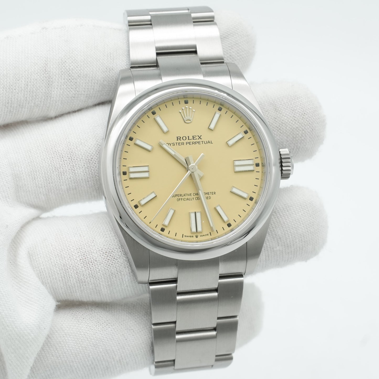 Rolex Oyster Perpetual 41mm 134300 Steel Beige Dial