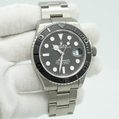 Rolex Yacht Master 226627 42mm Titanium Grey Dial Box & Papers