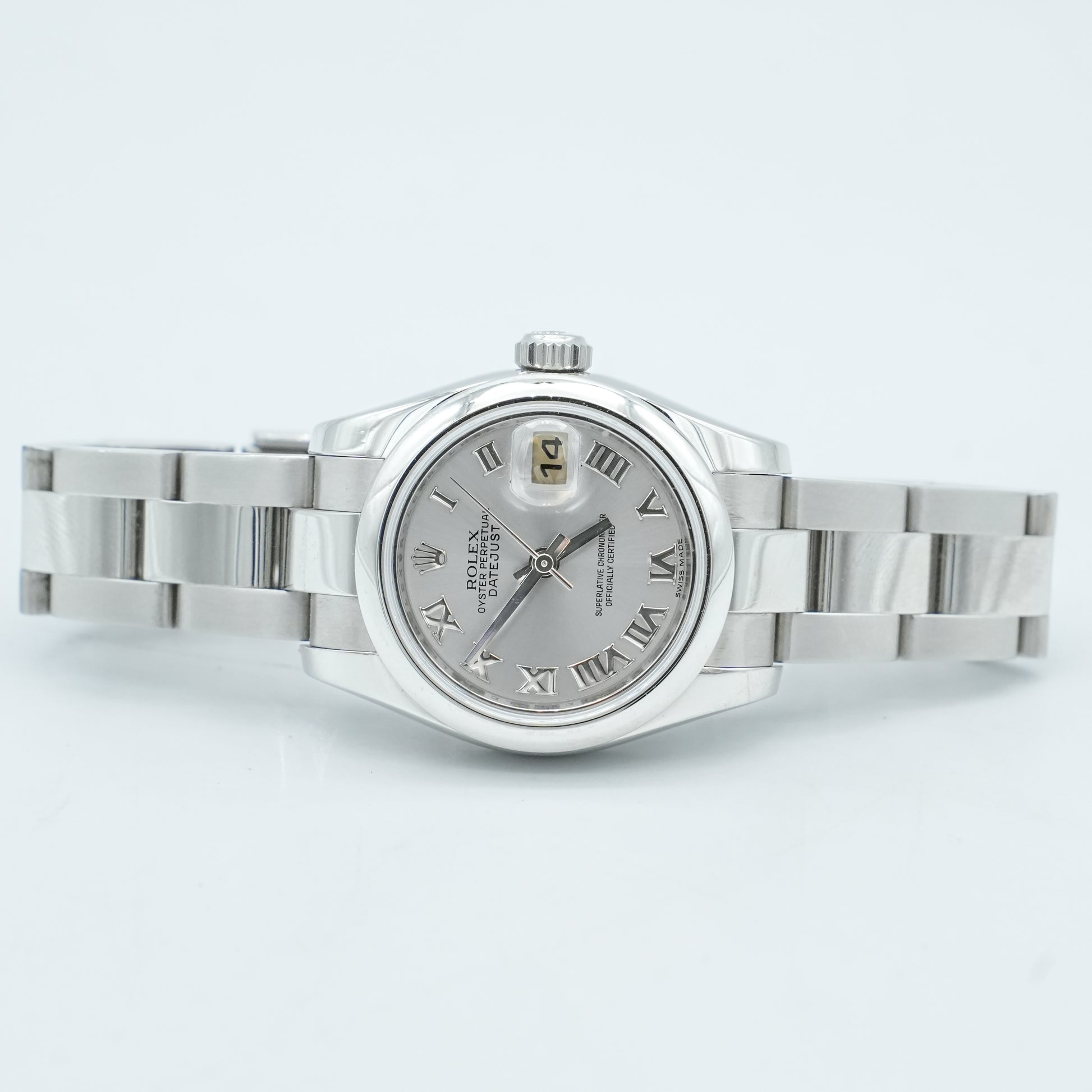 Rolex Datejust 26mm Steel Rhodium Dial Ladies 179160