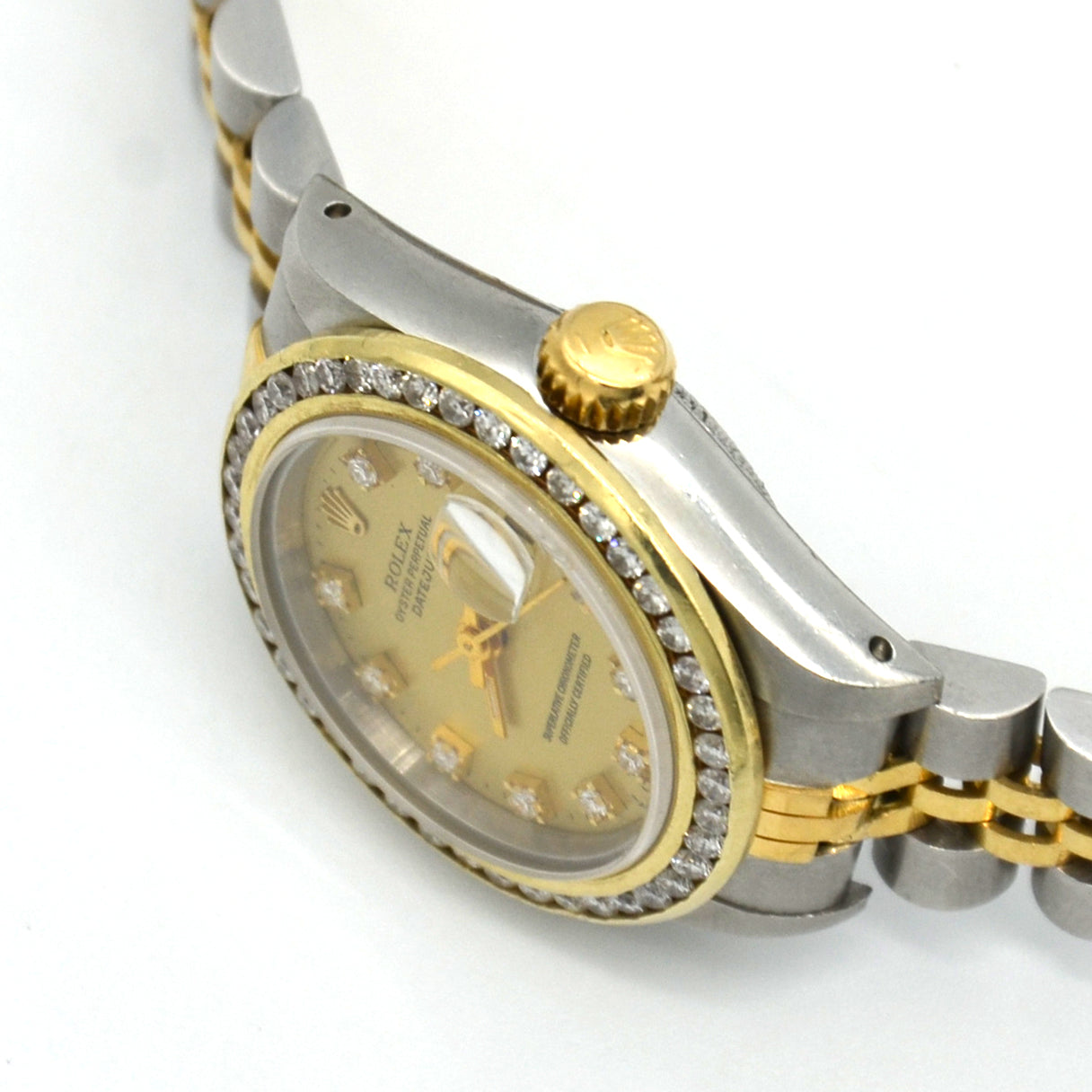 Rolex Lady-Datejust 69173 Factory Diamond Dial 18K Yellow gold Stainless Steel 26mm