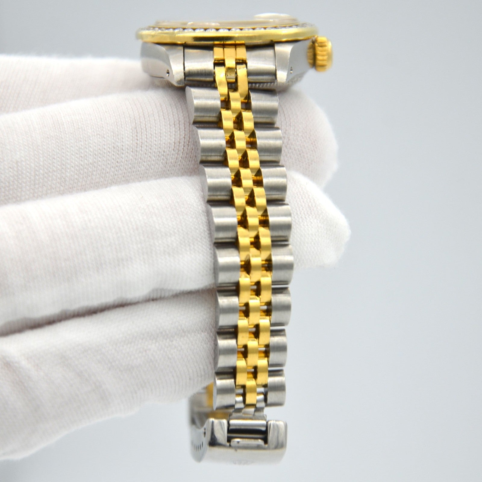 Rolex Lady-Datejust 69173 Factory Diamond Dial 18K Yellow gold Stainless Steel 26mm