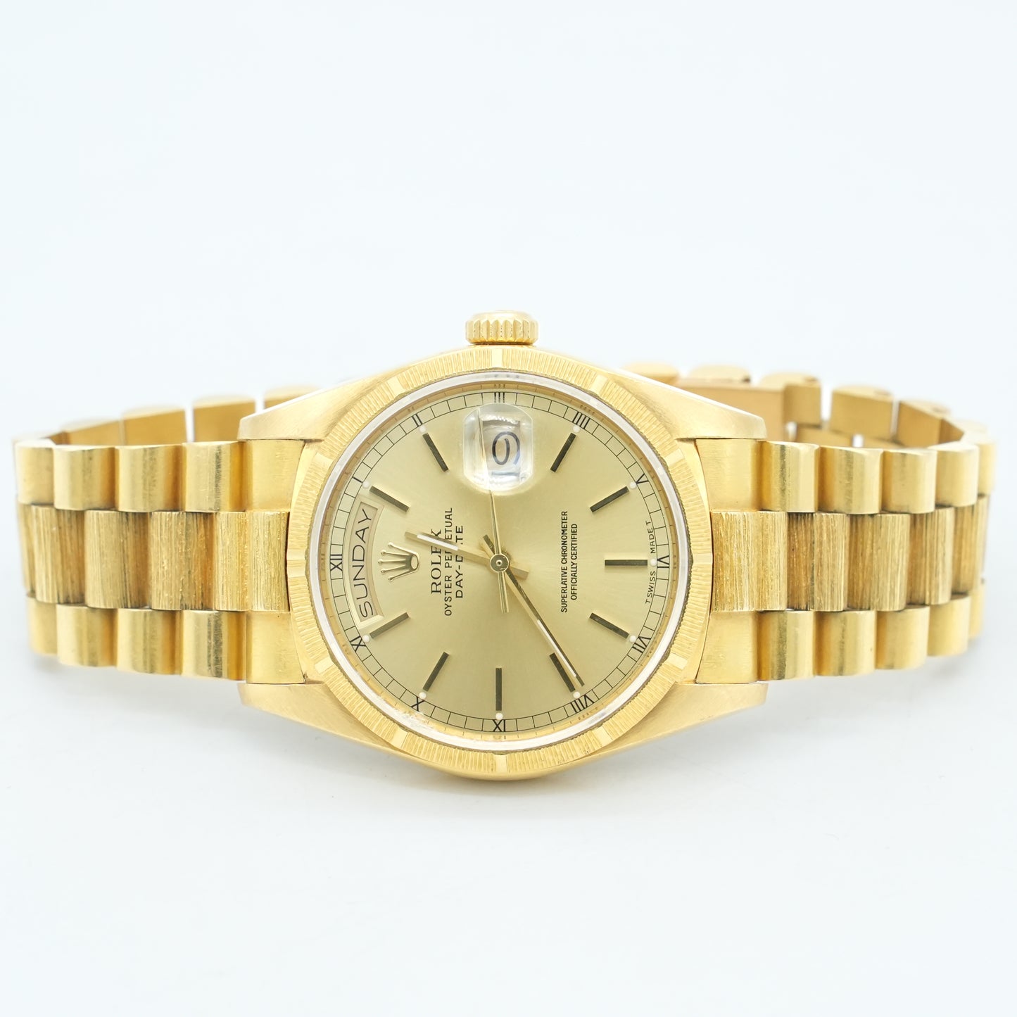 Rolex Day-Date 18078 36mm Champagne Dial 18kt Bark President