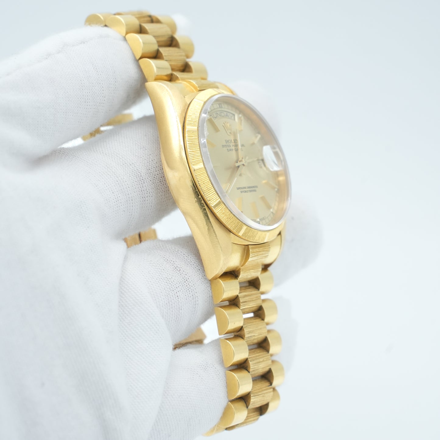 Rolex Day-Date 18078 36mm Champagne Dial 18kt Bark President