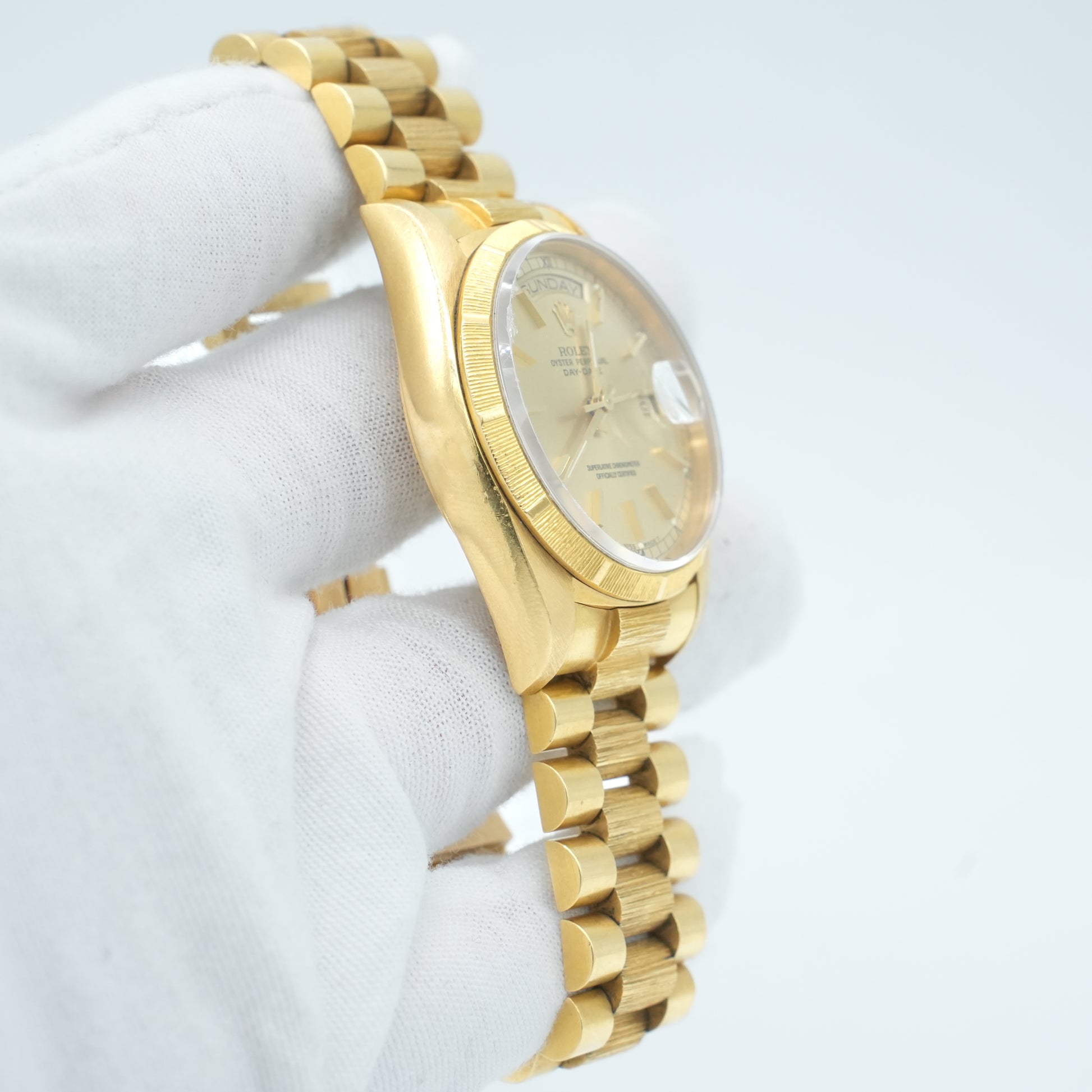 Rolex Day-Date 18078 36mm Champagne Dial 18kt Bark President