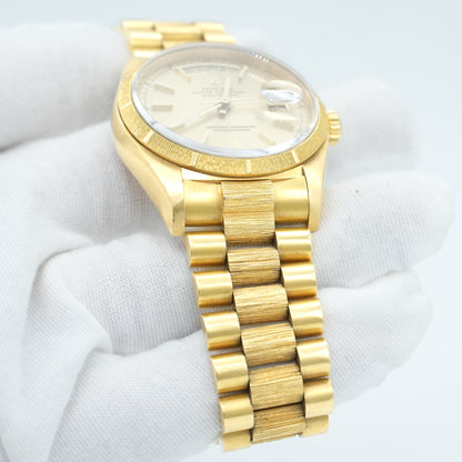 Rolex Day-Date 18078 36mm Champagne Dial 18kt Bark President