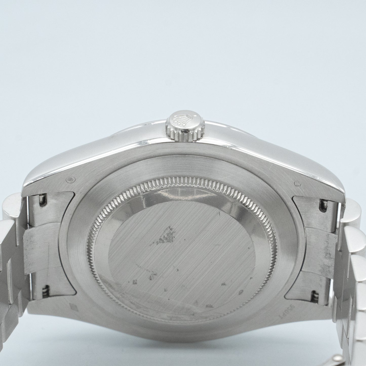 Rolex Platinum Day-Date II Ice Blue Diamond Dial 41mm 218206