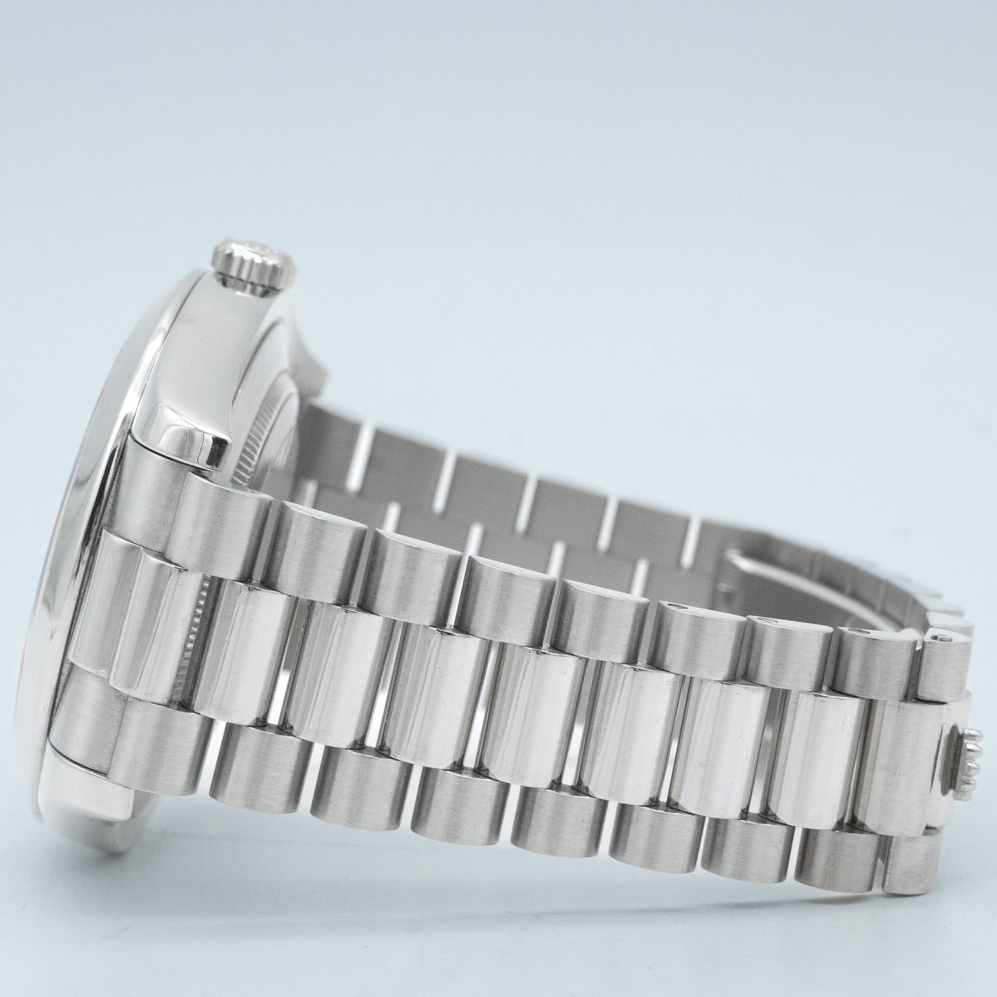 Rolex Platinum Day-Date II Ice Blue Diamond Dial 41mm 218206