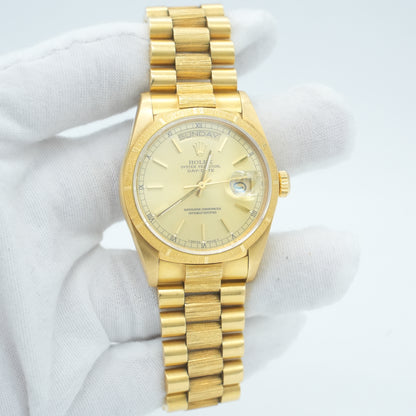 Rolex Day-Date 18078 36mm Champagne Dial 18kt Bark President