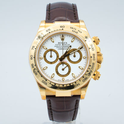 Rolex Cosmograph Daytona 40mm White Dial 116518