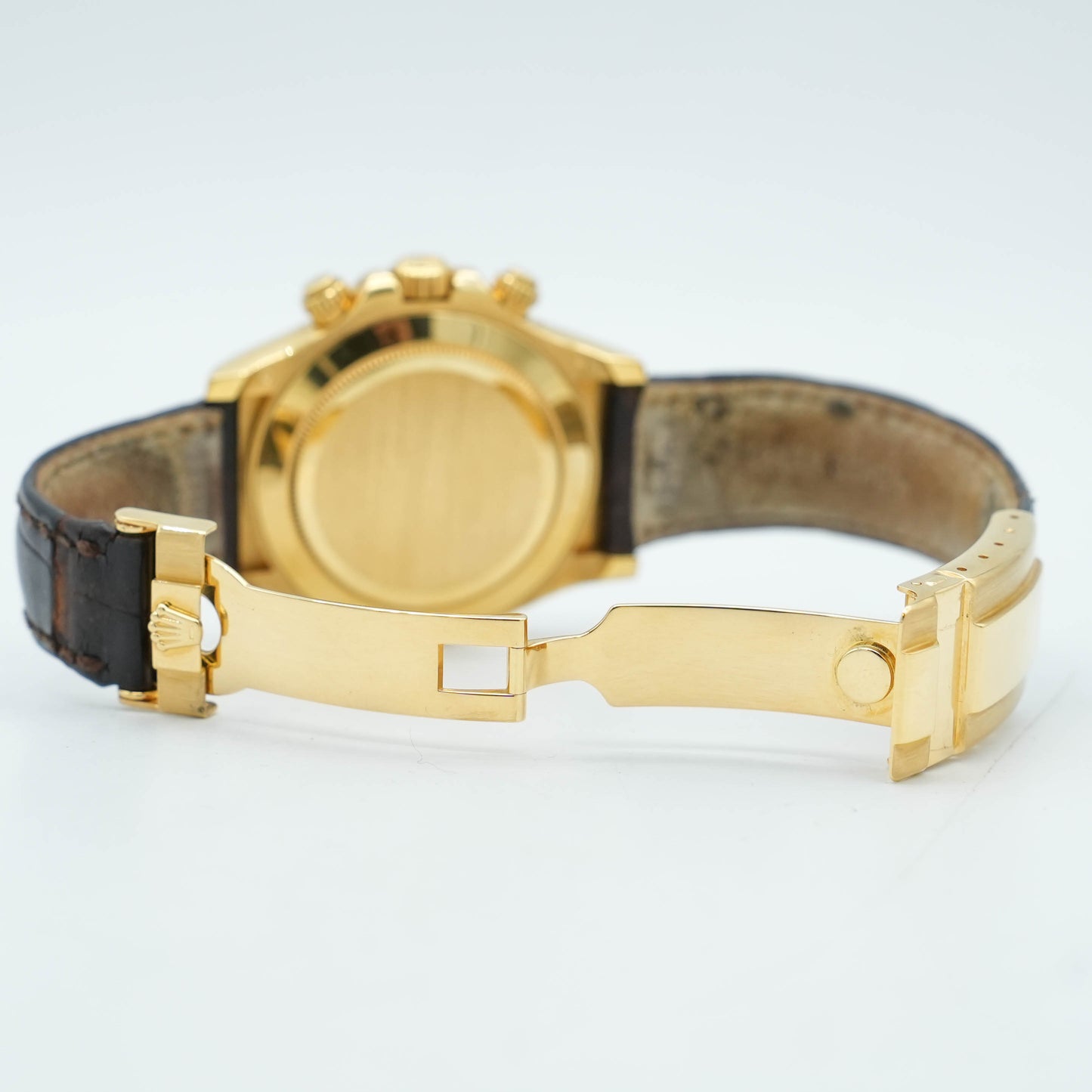 Rolex Daytona 116518 Watch 40mm Yellow Gold White Arrow Dial