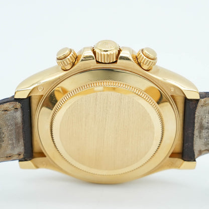 Rolex Daytona 116518 Watch 40mm Yellow Gold White Arrow Dial