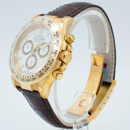 Rolex Cosmograph Daytona 40mm White Dial 116518
