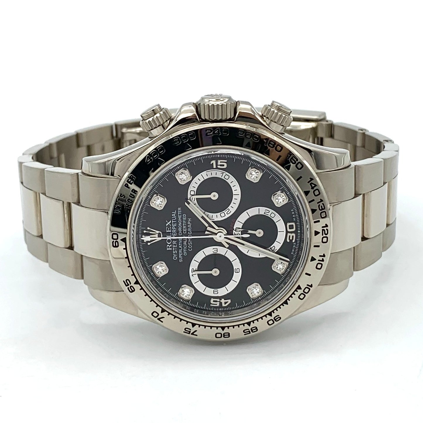 Rolex 18K White Gold 116509 40mm Daytona Cosmograph Diamond Dial