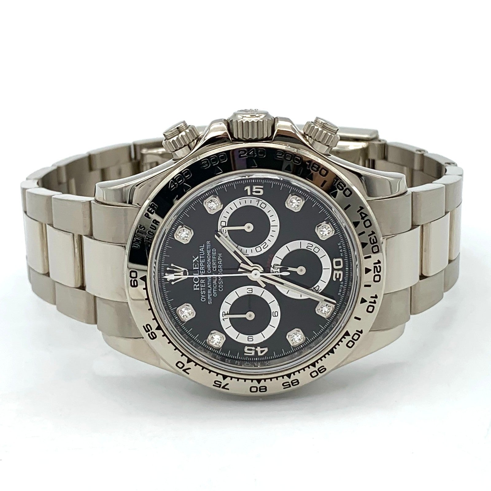 Rolex 18K White Gold 116509 40mm Daytona Cosmograph Diamond Dial