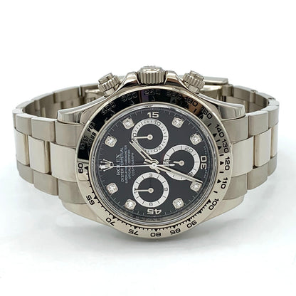 Rolex 18K White Gold 116509 40mm Daytona Cosmograph Diamond Dial