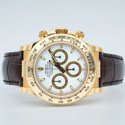 Rolex Cosmograph Daytona 40mm White Dial 116518