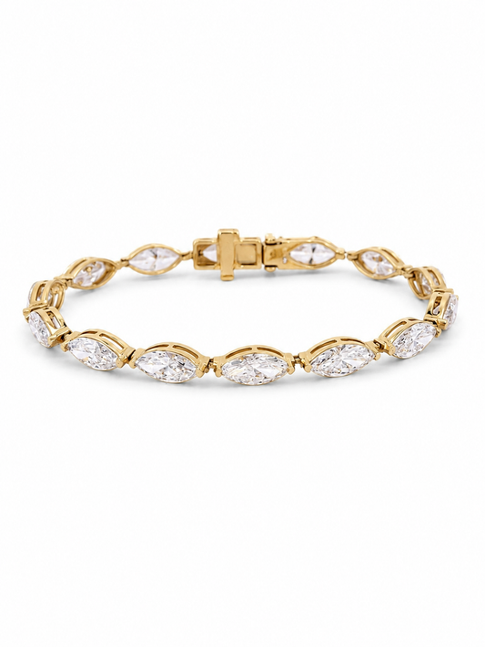 Lab Diamond Tennis Bracelet ~ BRAC10220 Marquise Cut