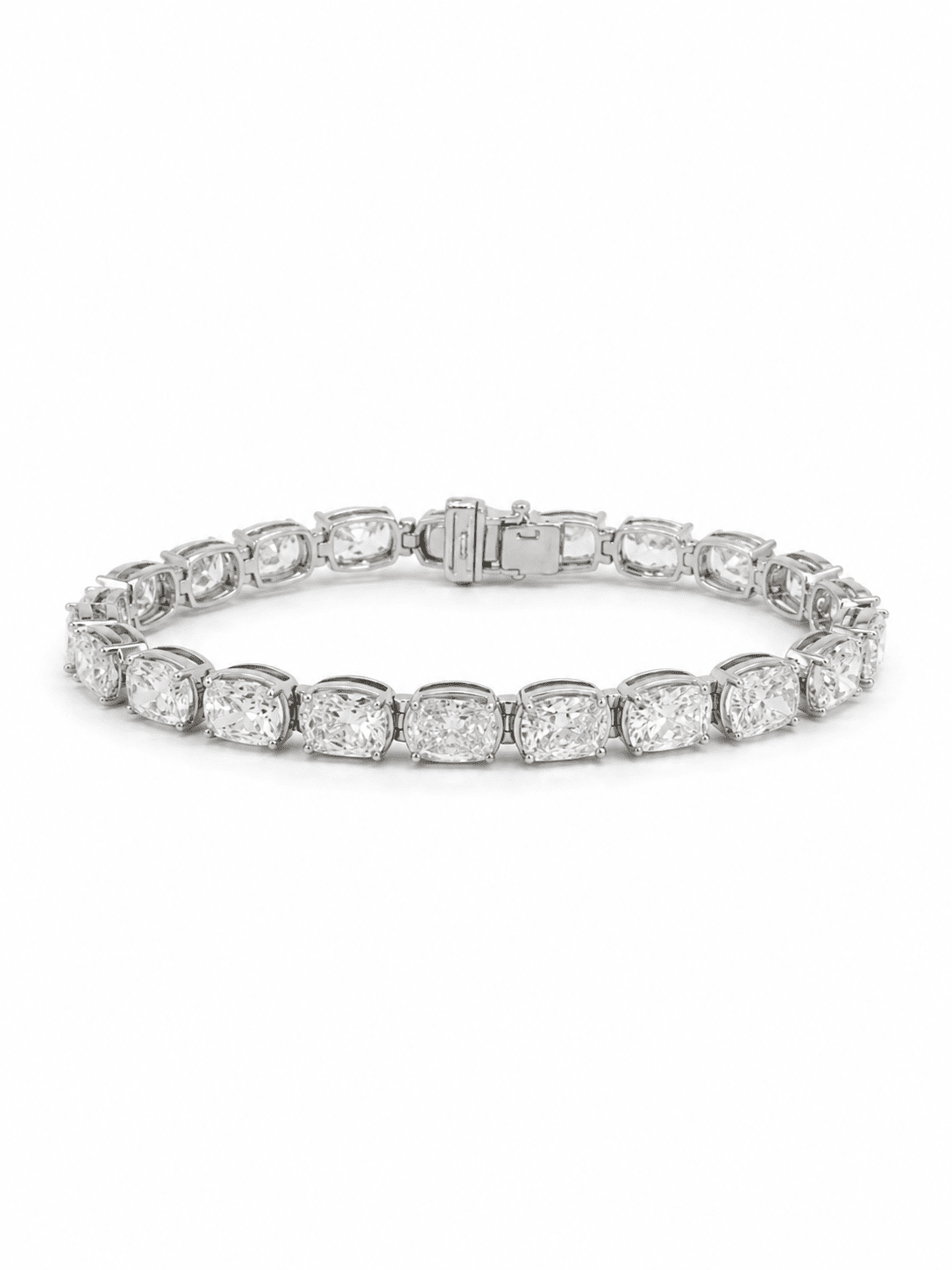 Lab Grown Diamond Tennis Bracelet ~ BRAC10226 Cushion Cut