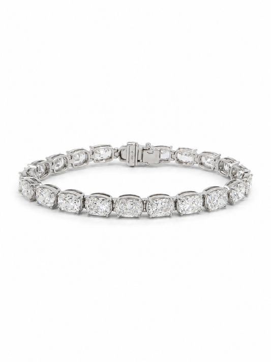 Lab Grown Diamond Tennis Bracelet ~ BRAC10226 Cushion Cut