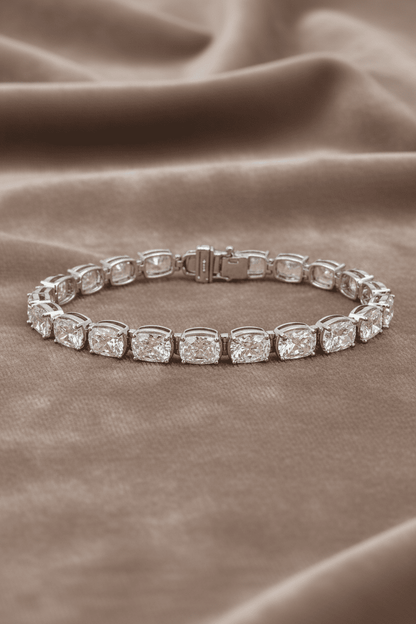 Lab Grown Diamond Tennis Bracelet ~ BRAC10226 Cushion Cut