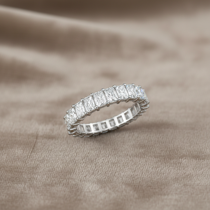 4.86 carat Lab Grown Diamonds 9074688 ~ Radiant Cut Eternity Band