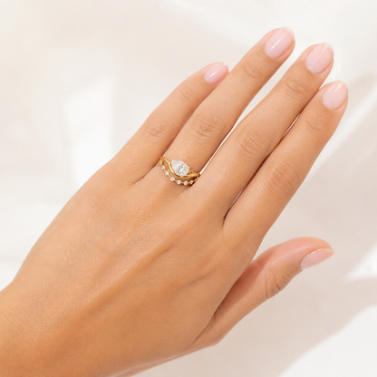 Lab Grown Diamond Ring RINGS1113~ 2.01 carats 18K Yellow Gold