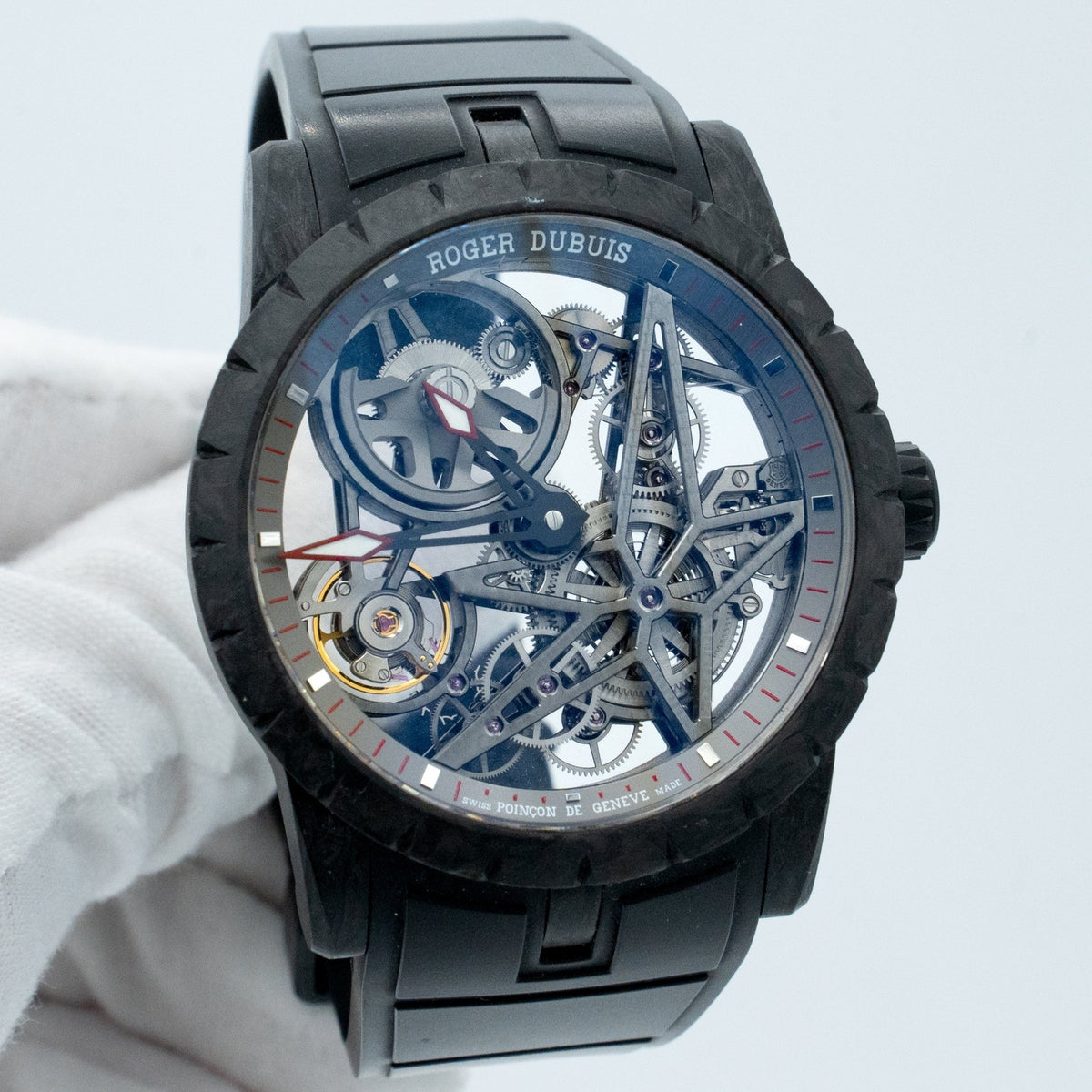 Roger Dubuis Carbon Excalibur 42mm DBEX0508 Skeleton Dial