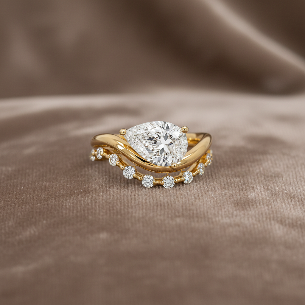 Lab Grown Diamond Ring RINGS1113~ 2.01 carats 18K Yellow Gold