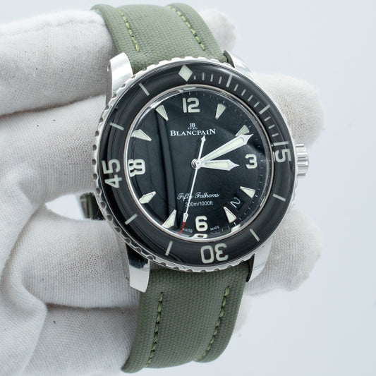 Blancpain Fifty Fathoms 5015-1130-52A 45mm Black Dial