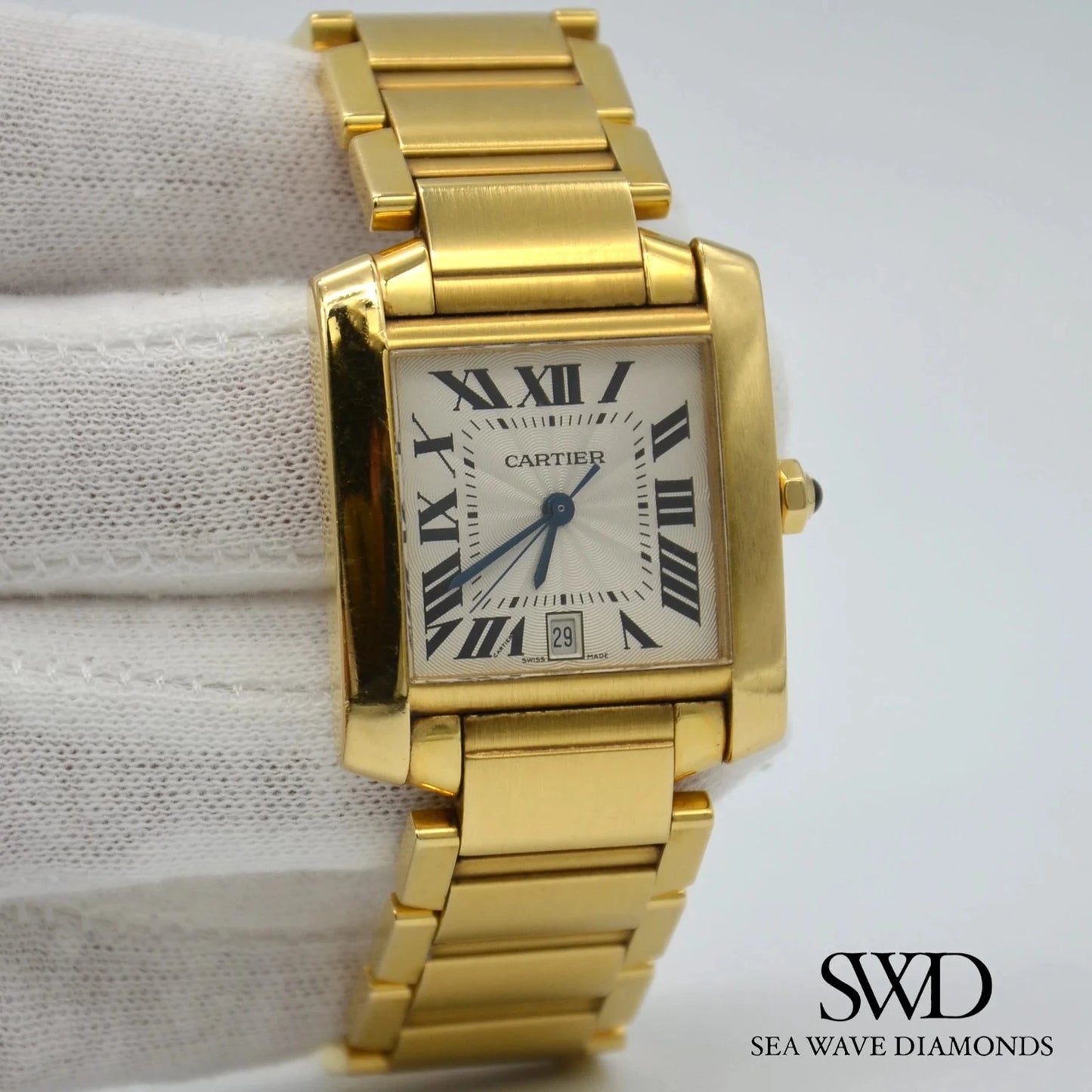 Cartier Tank Française Large 1840 18K Yellow Gold