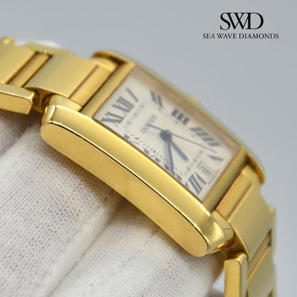 Cartier Tank Française Large 1840 18K Yellow Gold