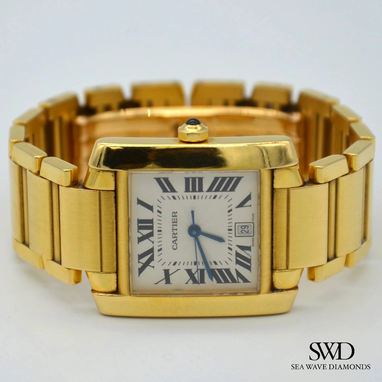 Cartier Tank Française Large 1840 18K Yellow Gold