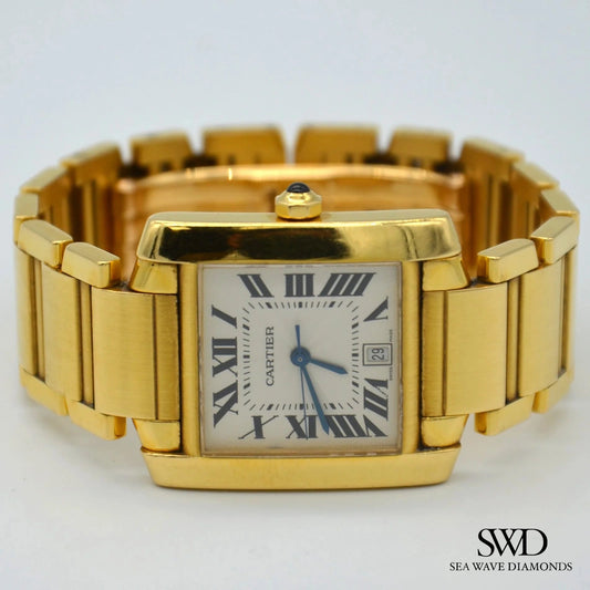 Cartier Tank Française Large 1840 18K Yellow Gold