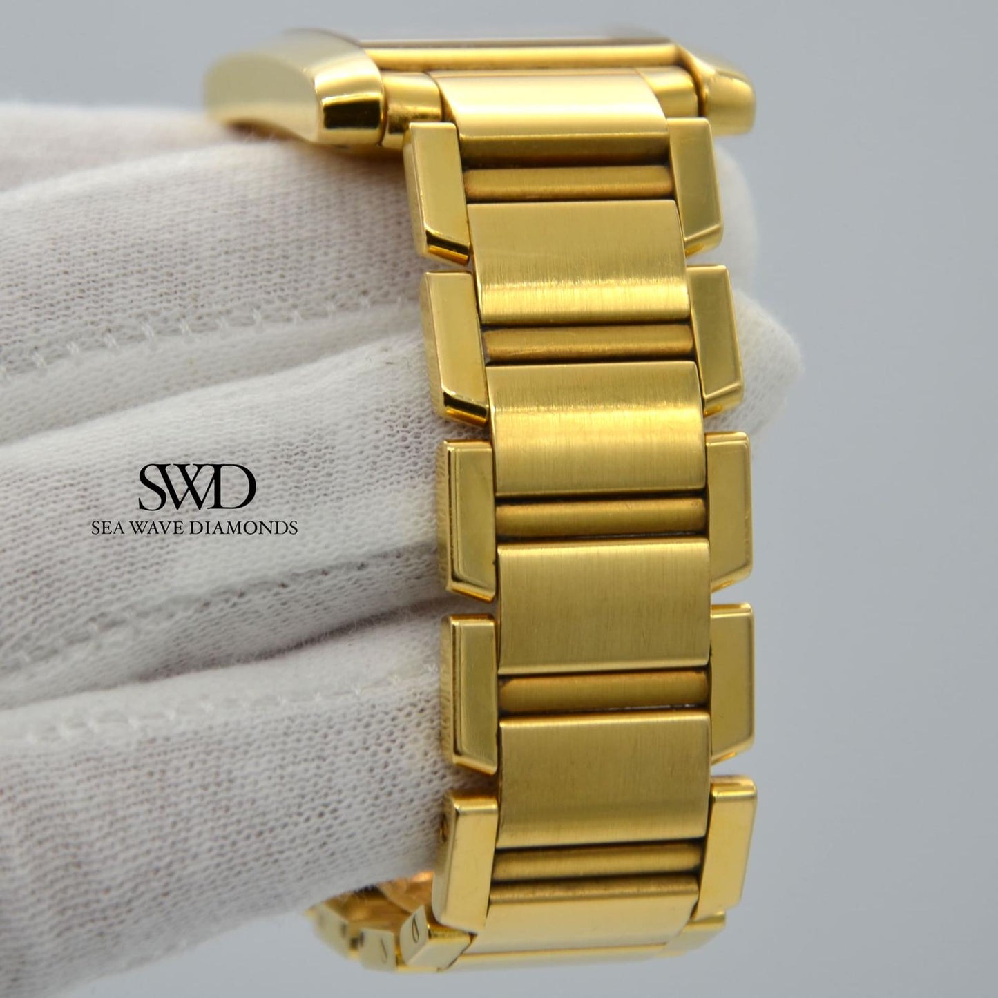 Cartier Tank Française Large 1840 18K Yellow Gold