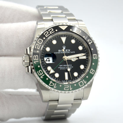 Rolex GMT-Master II Lefty 126720VT Automatic Black Dial Sprite Bezel