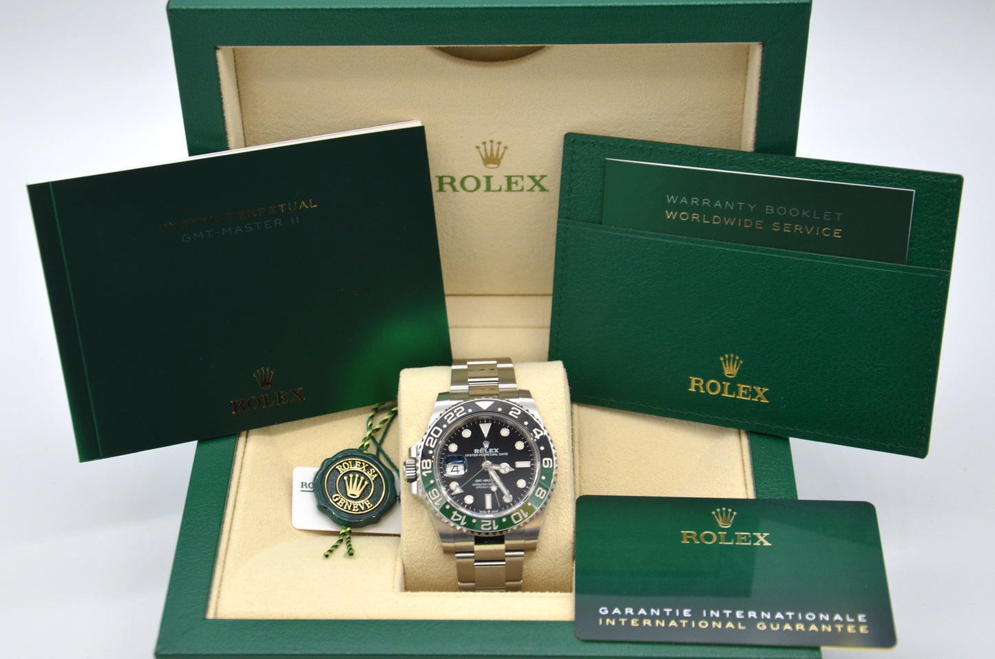 Rolex GMT-Master II Lefty 126720VT Automatic Black Dial Sprite Bezel