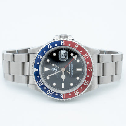 Rolex GMT-Master Pepsi Black Dial Steel 40mm 16700