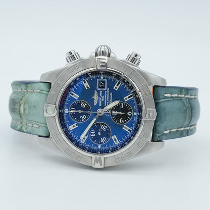 Breitling Galactic Chronograph II Blue Dial A13364 44mm