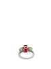 Platinum 3 stone Ruby Ring