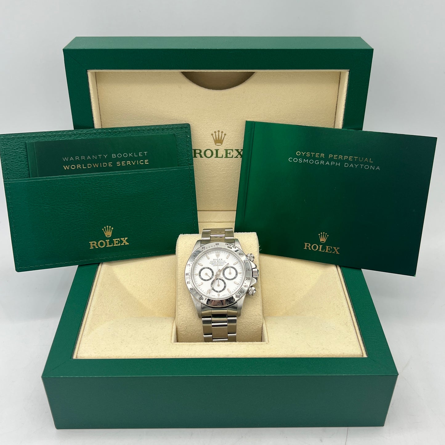 Rolex Daytona Zenith Stainless Steel Oyster Automatic White 16520