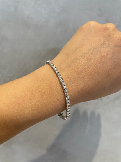 5.49ct Dimonds and 14k White Gold Tennis Bracelet
