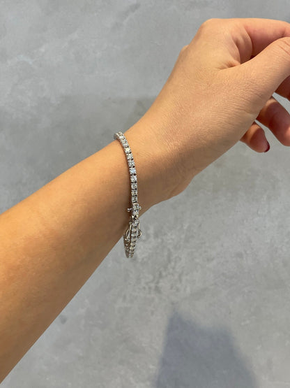 5.49ct Dimonds and 14k White Gold Tennis Bracelet
