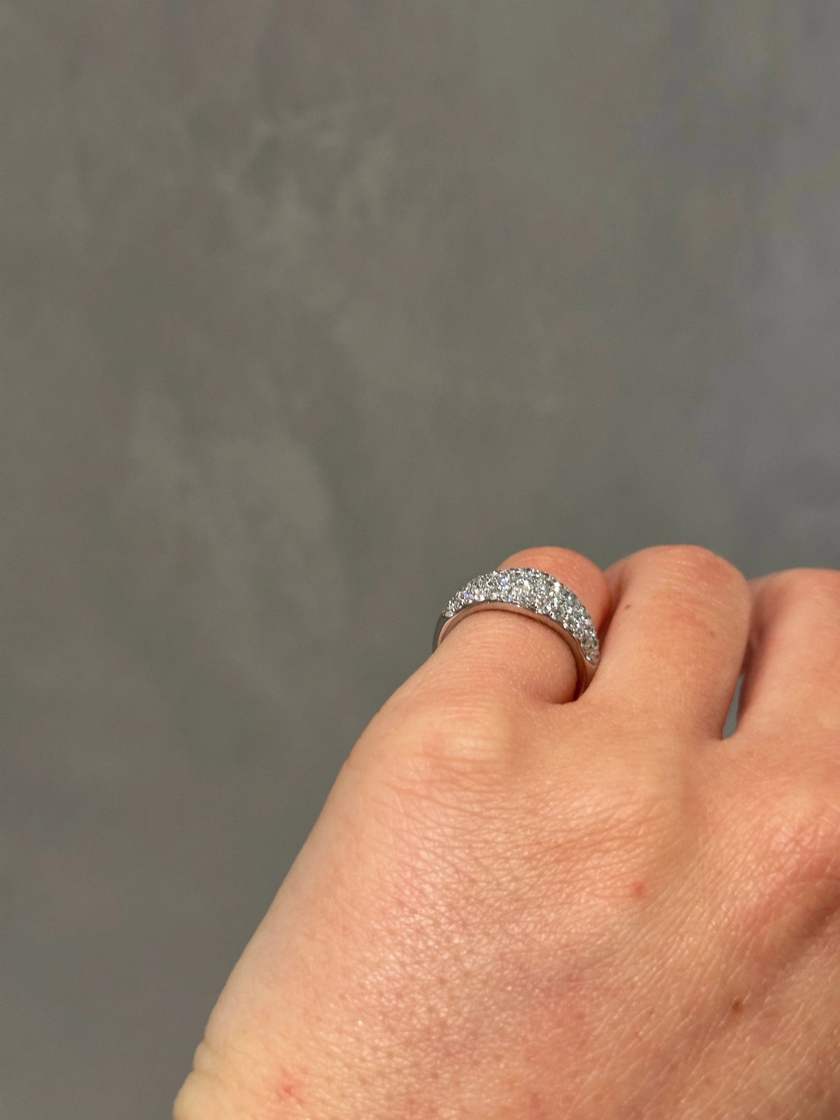 18K White Gold & Diamond Pinky Ring