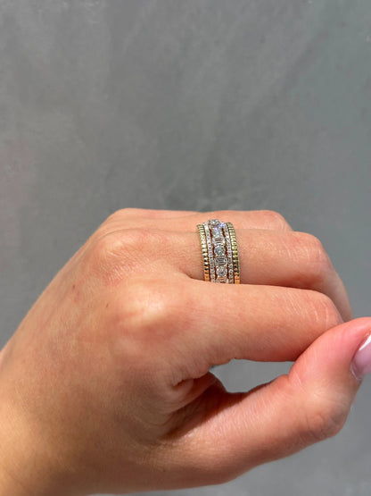 18K Yellow Gold & Mixed Diamond Ring