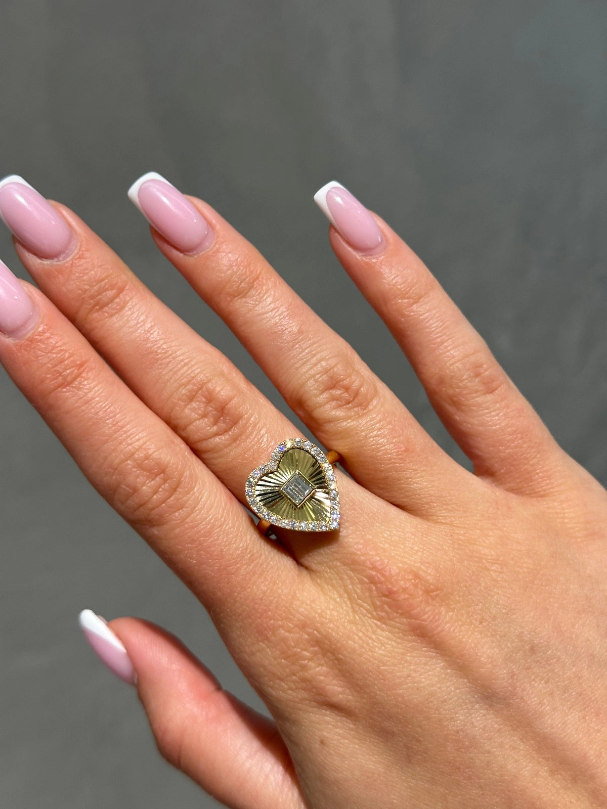 18K Yellow Gold & Diamond Cocktail Ring