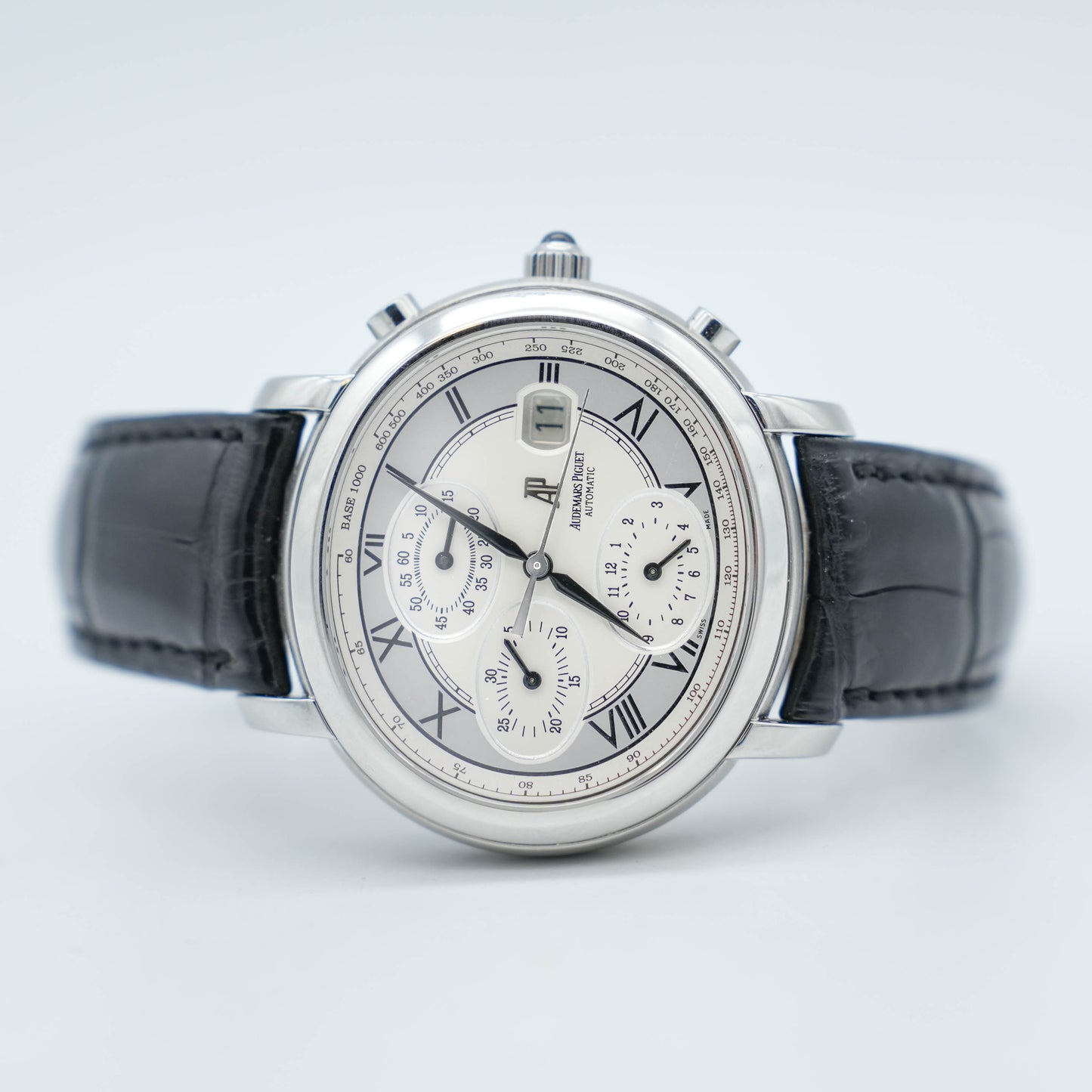 Audemars Piguet Millenary Chronograph 25822ST Silver Roman Dial