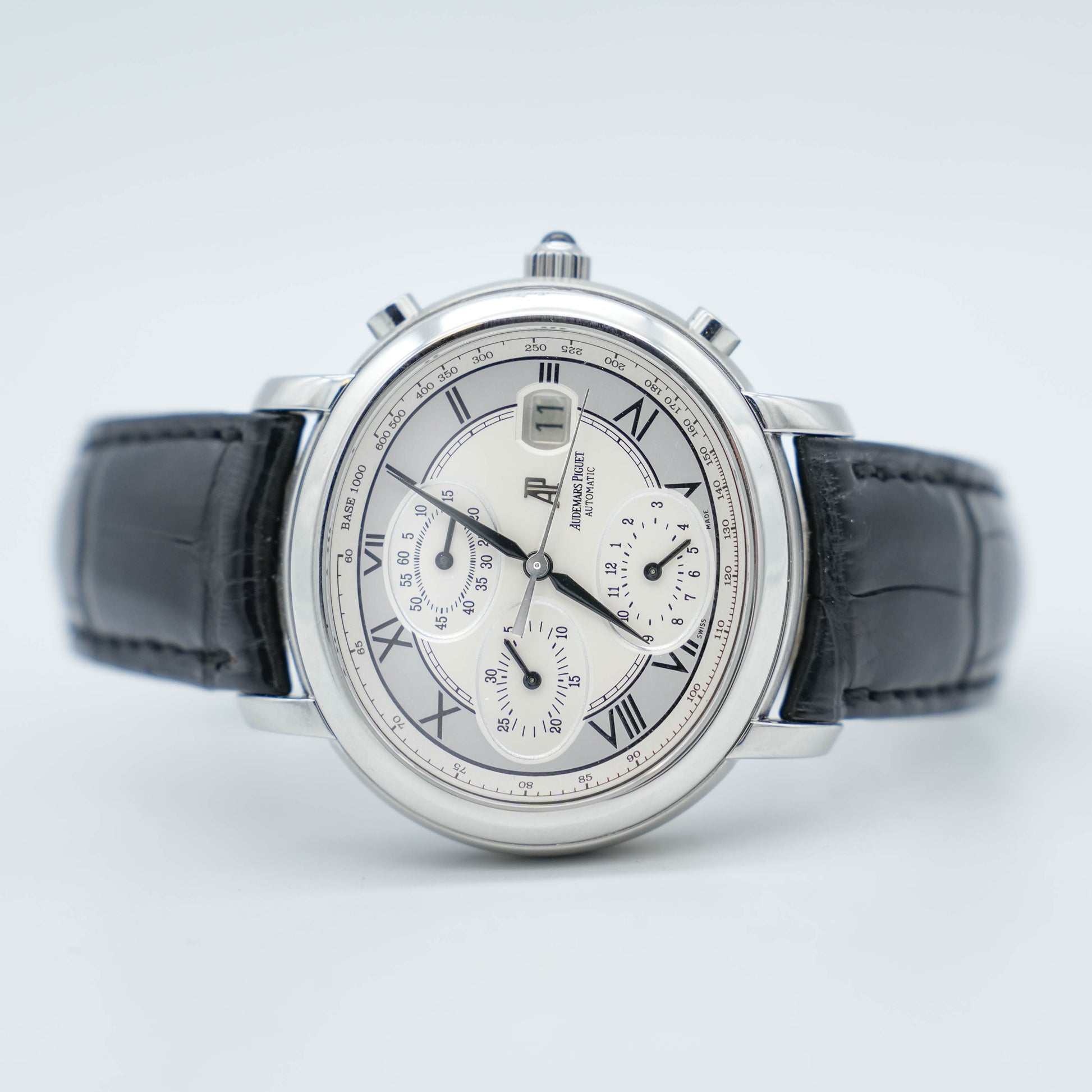 Audemars Piguet Millenary Chronograph 25822ST Silver Roman Dial