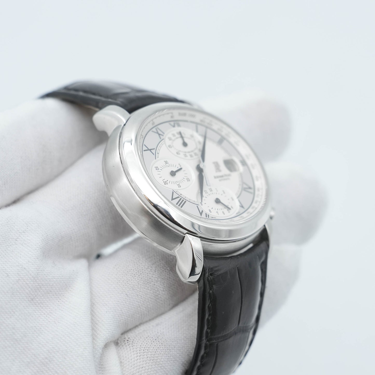 Audemars Piguet Millenary Chronograph 25822ST Silver Roman Dial
